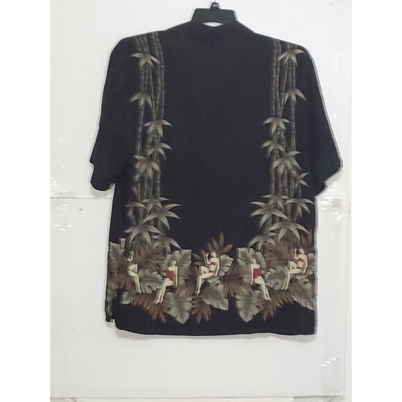 A Croft & Barrow Men's Shirt Hawaiian Pin-Up Girl Button Front Bohemian Size L - Picture 13 of 13